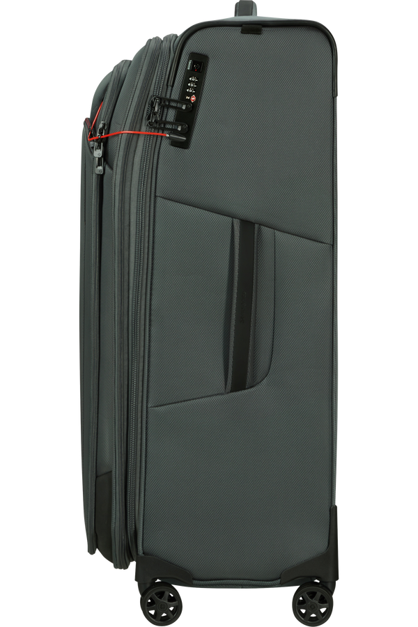 Mala de Viagem Grande 79cm 4 Rodas Expansível Preto Desportivo - Respark | Samsonite