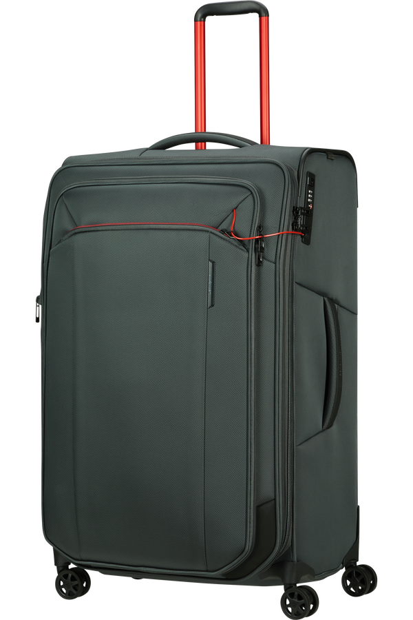 Mala de Viagem Grande 79cm 4 Rodas Expansível Preto Desportivo - Respark | Samsonite