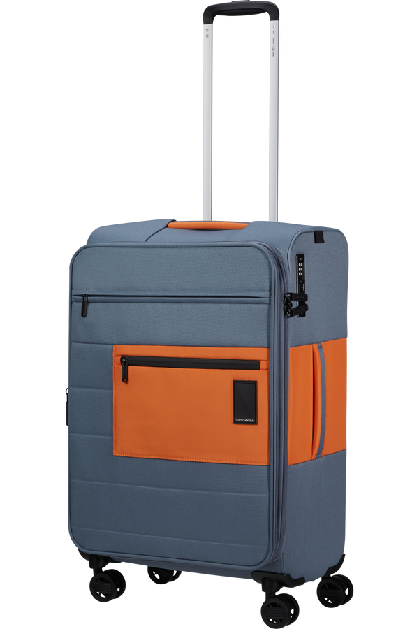Mala de Viagem Média 66cm 4 Rodas Expansível Mirtilo/Laranja - Vaycay | Samsonite