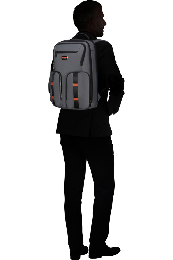 Mochila para Portátil 15.6" 2 Bolsos Cinzento/Conhaque - Urban-Eye | Samsonite