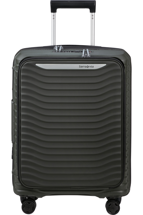 Mala de Cabine 55cm Expansível 4 Rodas c/ Acesso Frontal Verde Tropa - Upscape | Samsonite