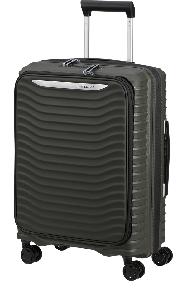 Mala de Cabine 55cm Expansível 4 Rodas c/ Acesso Frontal Verde Tropa - Upscape | Samsonite