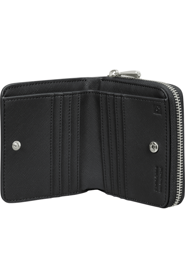 Carteira de Senhora para 6 Cartões com Porta-Moedas e Porta-Notas Preta - Zalia 3.0 SLG | Samsonite