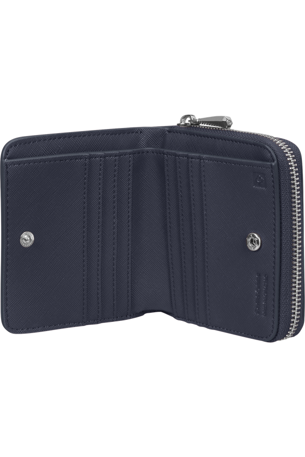 Carteira de Senhora para 6 Cartões com Porta-Moedas e Porta-Notas Azul-Marinho - Zalia 3.0 SLG | Samsonite