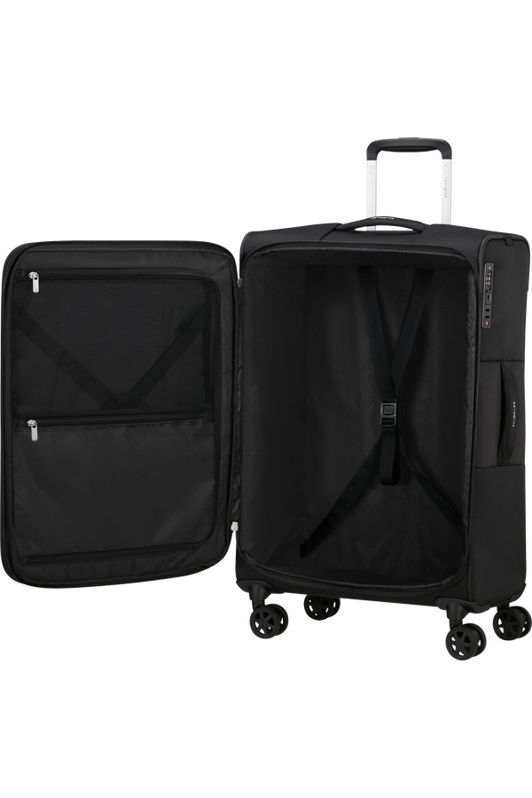 Mala de Viagem Média 68cm Expansível 4 Rodas Preto - Urbify | Samsonite