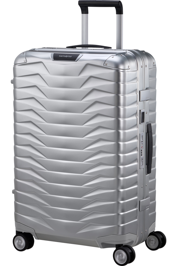 Mala de Viagem Média Alumínio 69cm 4 Rodas Prateada - Proxis Alu | Samsonite