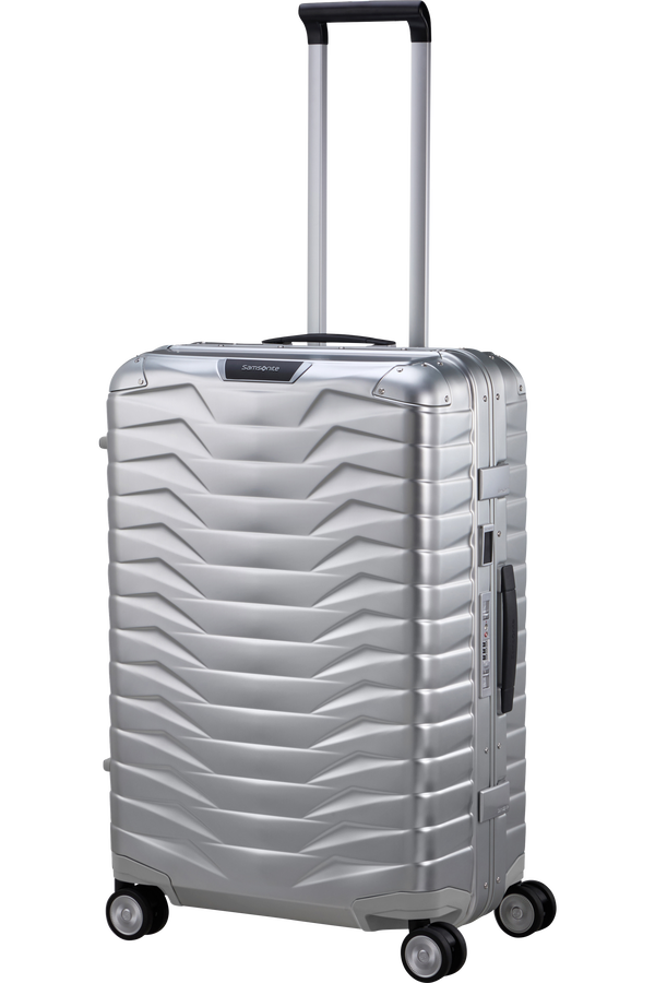 Mala de Viagem Média Alumínio 69cm 4 Rodas Prateada - Proxis Alu | Samsonite
