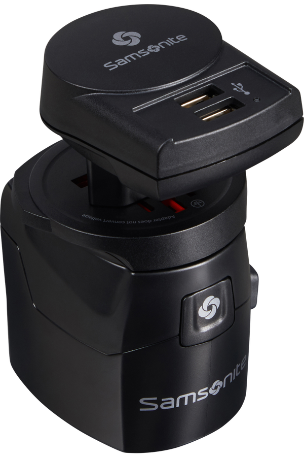 Adaptador de Tomada Universal Preto - Acessórios de Viagem | Samsonite
