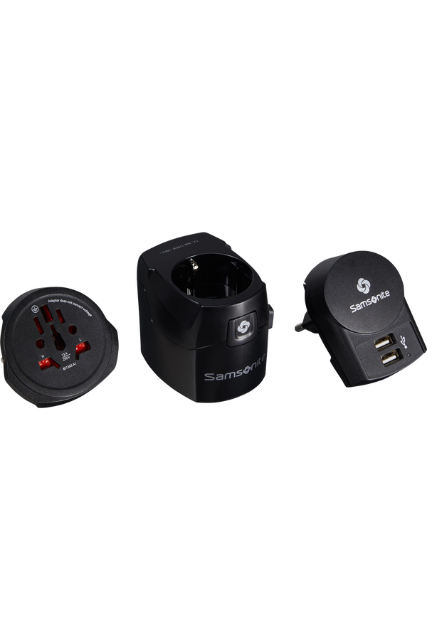 Adaptador de Tomada Universal Preto - Acessórios de Viagem | Samsonite