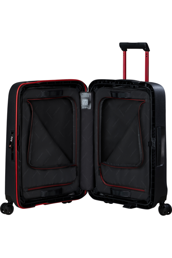 Mala de Cabine 55cm 4 Rodas Carvão / Vermelho - Essens | Samsonite