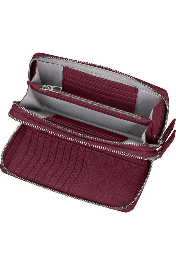 Carteira de Senhora para 24 Cartões com Porta Moedas Vermelho Granada - Brightbeyond SLG | Samsonite