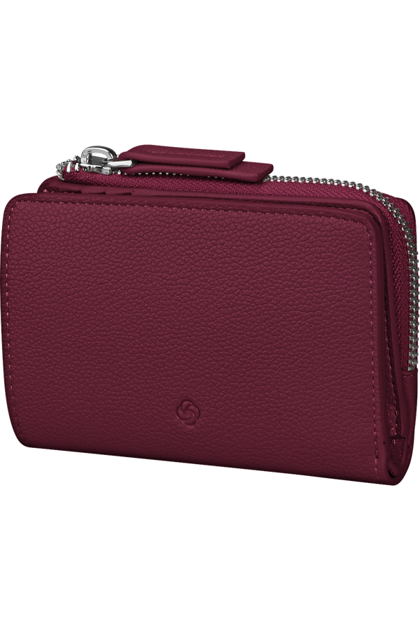 Carteira de Senhora para 8 Cartões com Porta Moedas Vermelho Granada - Brightbeyond SLG | Samsonite