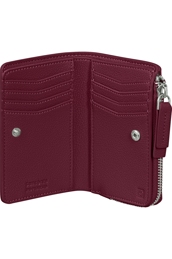 Carteira de Senhora para 8 Cartões com Porta Moedas Vermelho Granada - Brightbeyond SLG | Samsonite