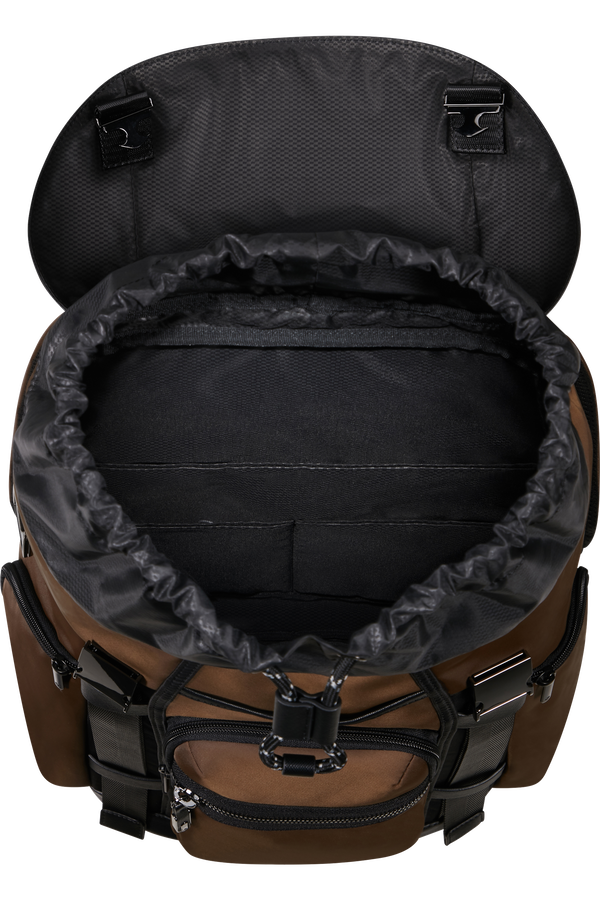 Mochila para Portátil 15.6" c/ Aba Castanho - Relyon | Samsonite