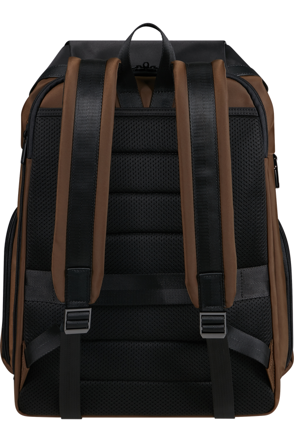 Mochila para Portátil 15.6" c/ Aba Castanho - Relyon | Samsonite