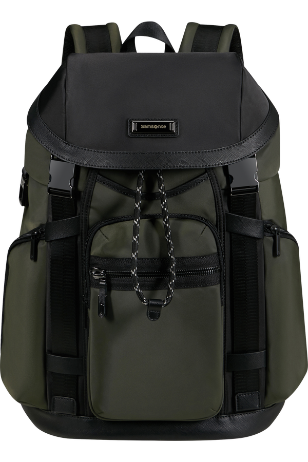 Mochila para Portátil 15.6" c/ Aba Verde - Relyon | Samsonite