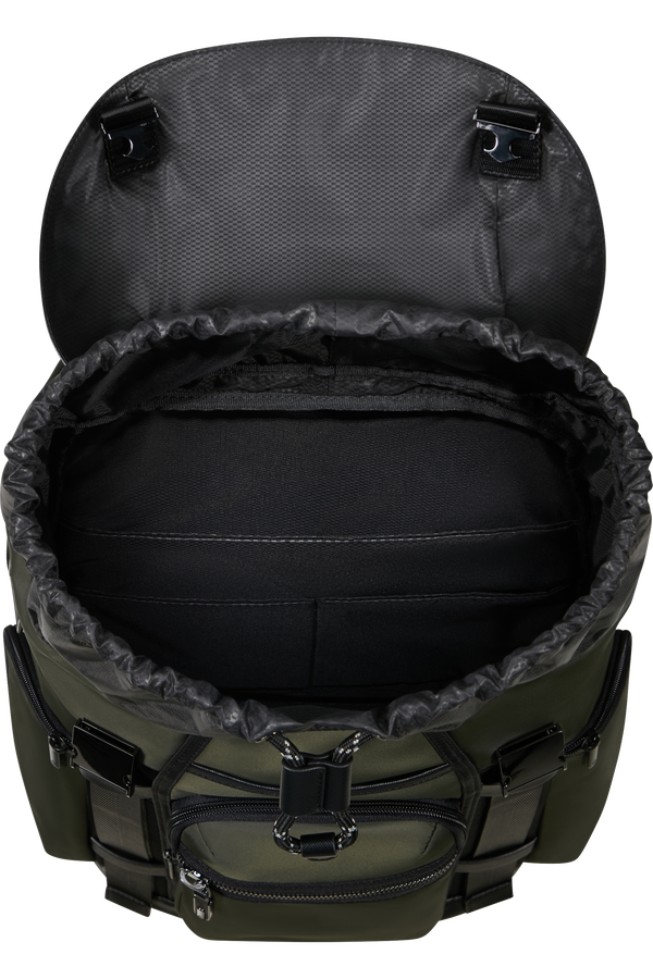Mochila para Portátil 15.6" c/ Aba Verde - Relyon | Samsonite