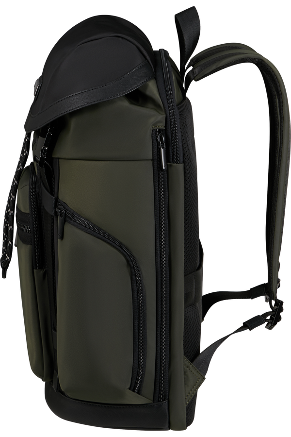 Mochila para Portátil 15.6" c/ Aba Verde - Relyon | Samsonite