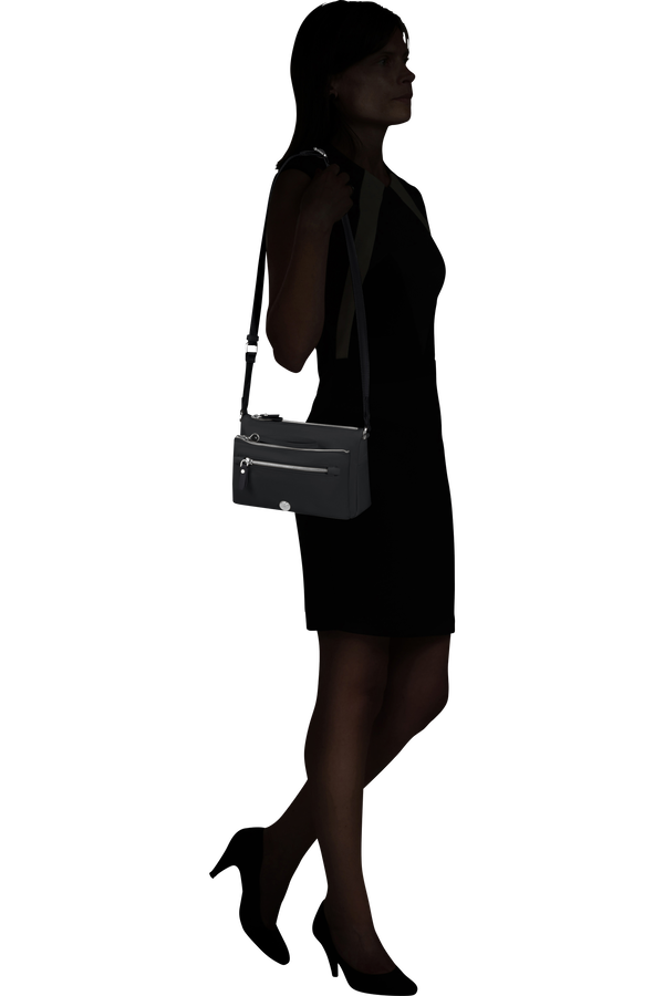 Bolsa de Ombro c/ Pouch Preto - Karissa Evo | Samsonite