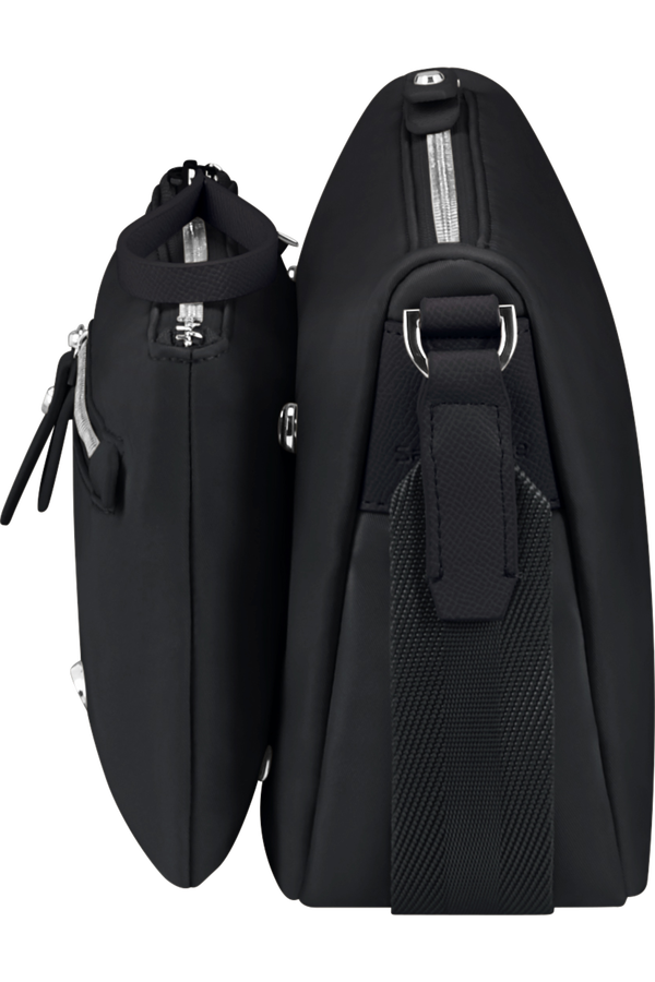 Bolsa de Ombro c/ Pouch Preto - Karissa Evo | Samsonite