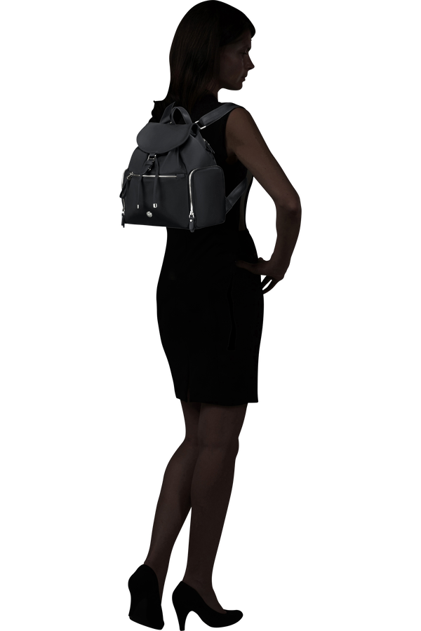 Mochila com Aba Preto - Karissa Evo | Samsonite