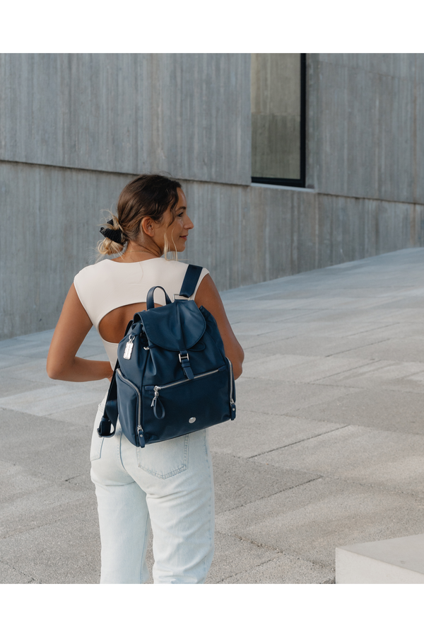 Mochila com Aba Azul-Noite - Karissa Evo | Samsonite