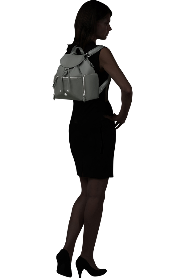Mochila com Aba Verde Acinzentado - Karissa Evo | Samsonite