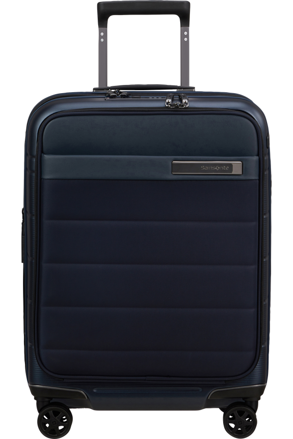 Mala de Cabine 55cm Expansível 4 Rodas c/ Acesso Frontal Azul Meia-Noite - Neopod | Samsonite