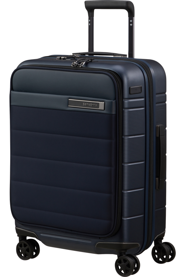 Mala de Cabine 55cm Expansível 4 Rodas c/ Acesso Frontal Azul Meia-Noite - Neopod | Samsonite