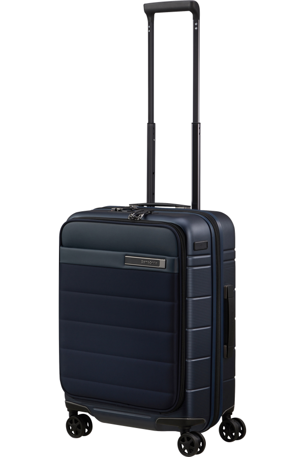 Mala de Cabine 55cm Expansível 4 Rodas c/ Acesso Frontal Azul Meia-Noite - Neopod | Samsonite