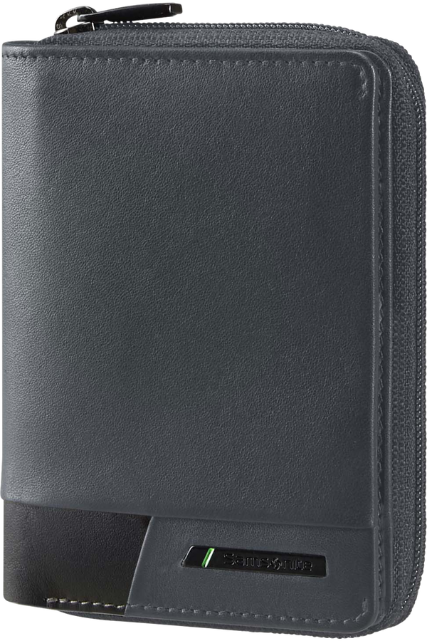 Carteira de Homem em Pele 8 Cartões Porta-Moedas e RFID Cinzento - PRO-DLX 6 SLG | Samsonite