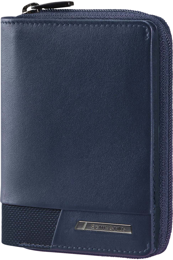 Carteira de Homem em Pele 8 Cartões Porta-Moedas e RFID Azul-Noite - PRO-DLX 6 SLG | Samsonite