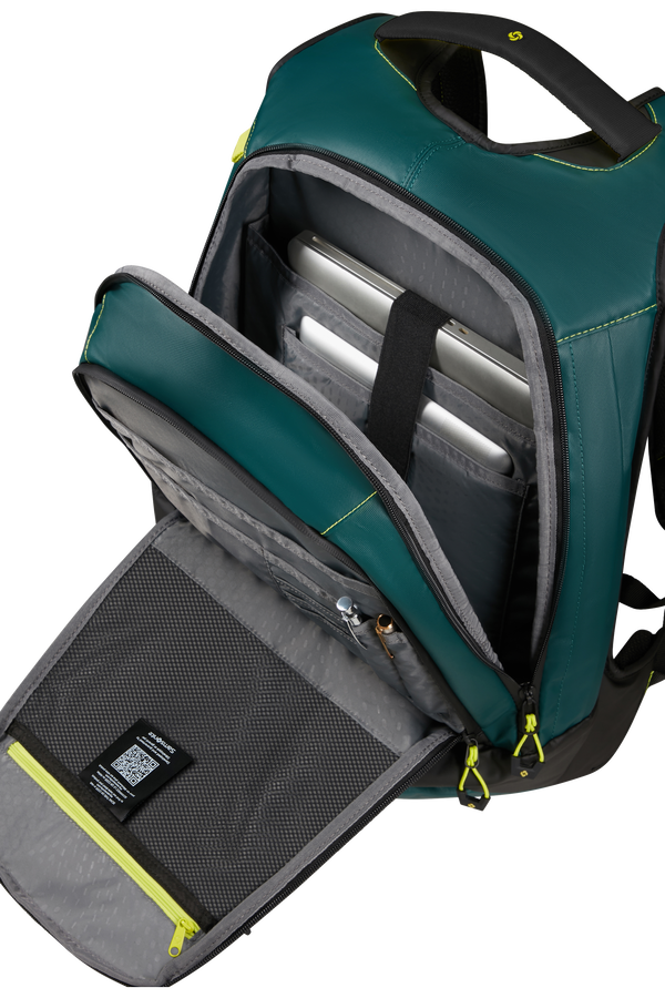 Mochila para Portátil 17.3" L Azul-Petróleo / Lima - Ecodiver | Samsonite