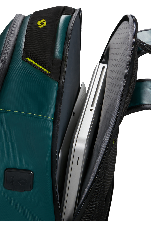 Mochila para Portátil 17.3" L Azul-Petróleo / Lima - Ecodiver | Samsonite