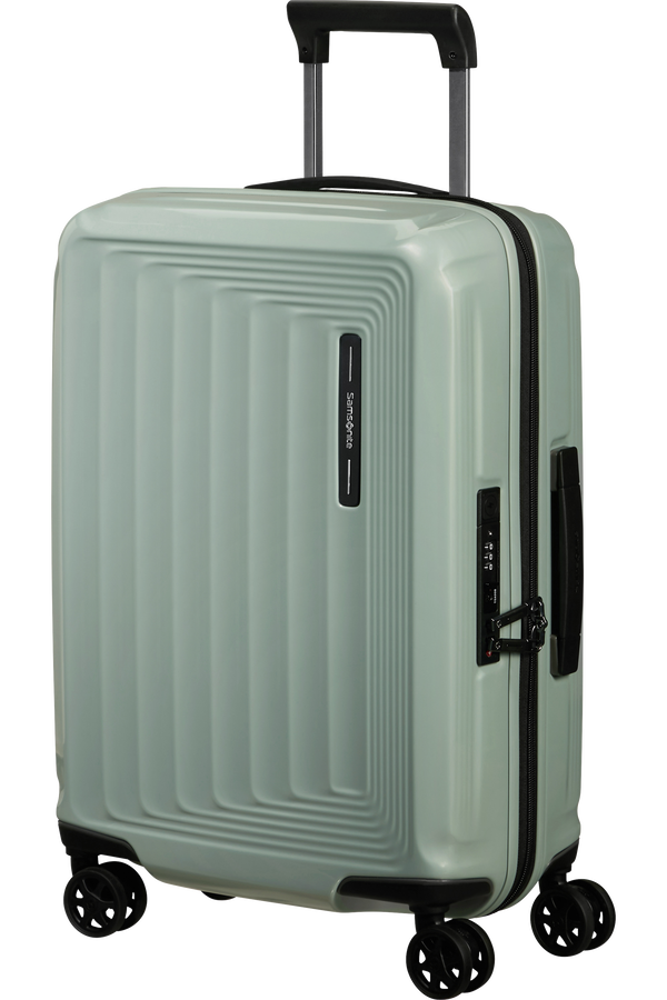 Mala de Cabine 55cm Expansível 4 Rodas Verde Mineral Metálico - Nuon | Samsonite