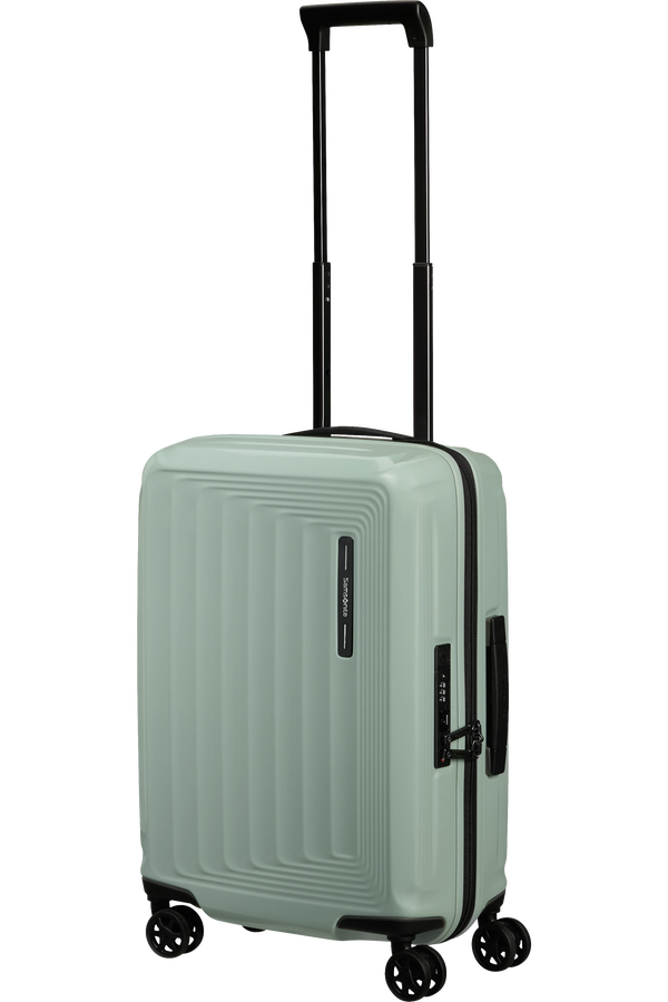 Mala de Cabine 55cm Expansível 4 Rodas Verde Mineral Metálico - Nuon | Samsonite