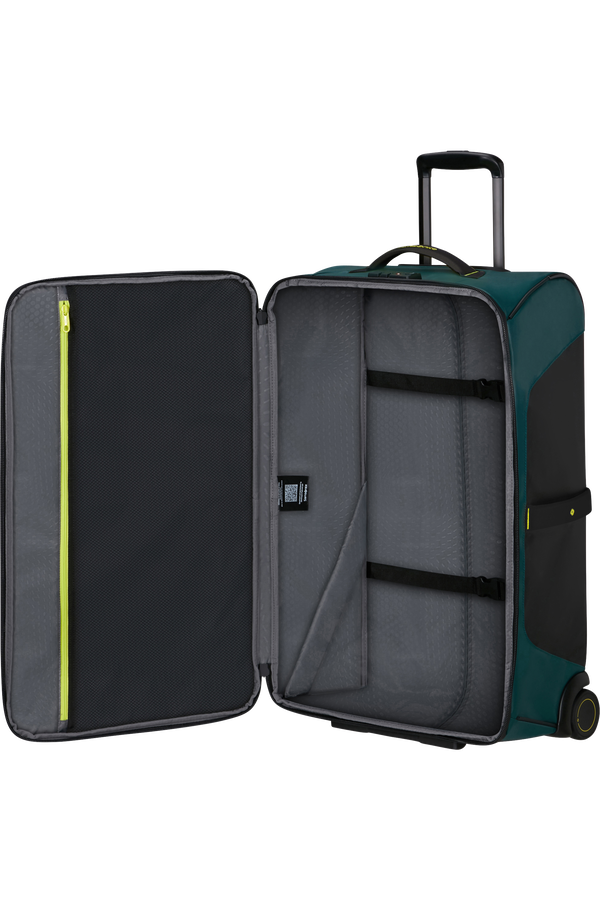 Saco de Viagem Médio 67cm 2 Rodas Azul-Petróleo / Lima - Ecodiver | Samsonite