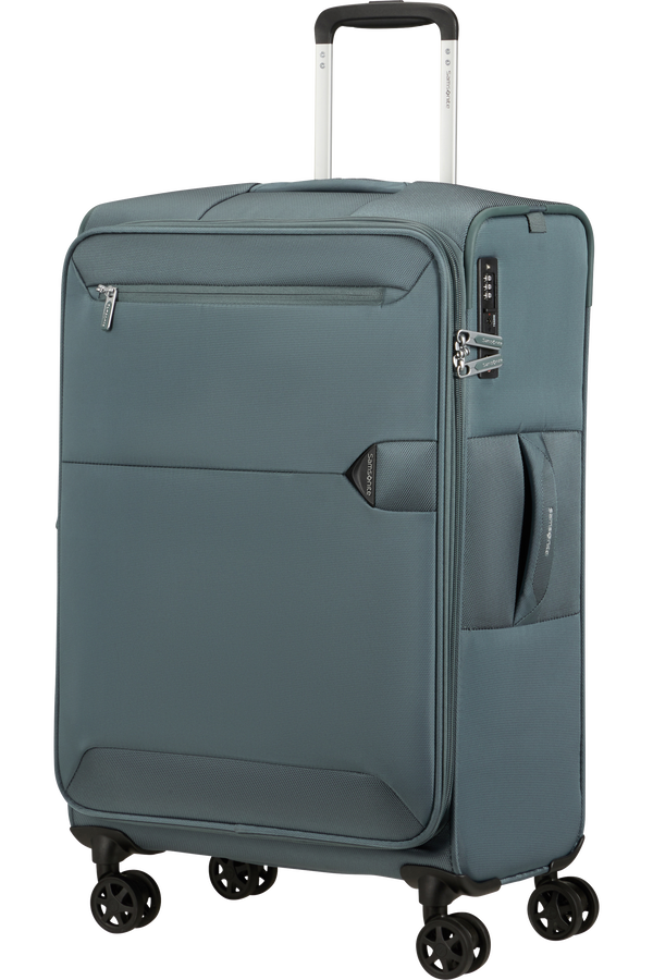 Mala de Viagem Média 68cm Expansível 4 Rodas Azul Acinzentado - Urbify | Samsonite