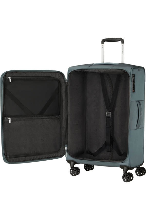 Mala de Viagem Média 68cm Expansível 4 Rodas Azul Acinzentado - Urbify | Samsonite