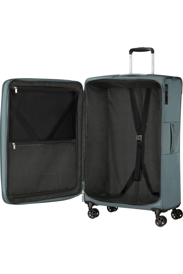 Mala de Viagem Grande 78cm Expansível 4 Rodas Azul Acinzentado - Urbify | Samsonite