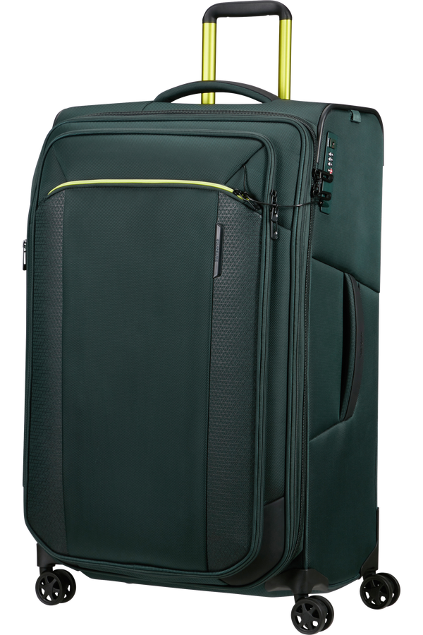 Mala de Viagem Grande 79cm 4 Rodas Expansível Azul Esverdeado - Respark | Samsonite