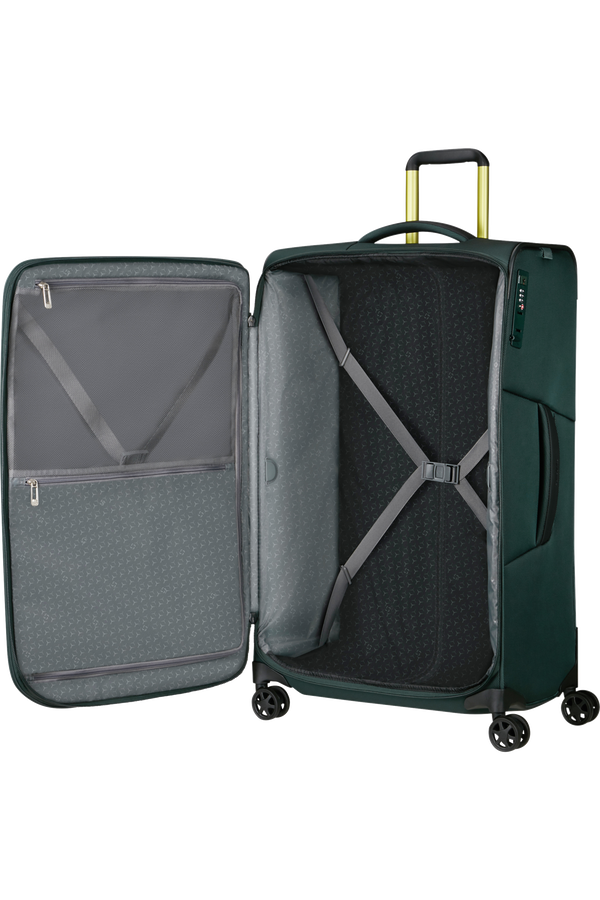 Mala de Viagem Grande 79cm 4 Rodas Expansível Azul Esverdeado - Respark | Samsonite