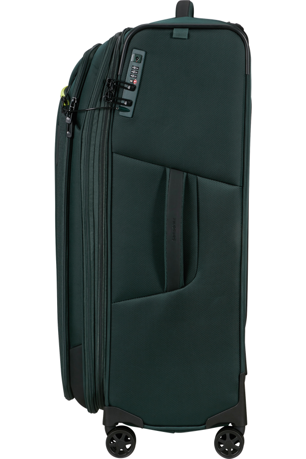 Mala de Viagem Grande 79cm 4 Rodas Expansível Azul Esverdeado - Respark | Samsonite