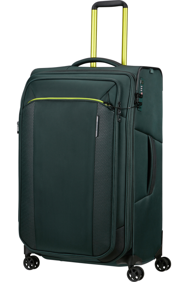 Mala de Viagem Grande 79cm 4 Rodas Expansível Azul Esverdeado - Respark | Samsonite
