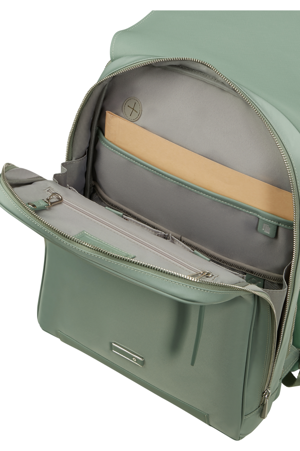 Mochila Feminina para Portátil 14.1" com Aba Verde Mineral - Zalia 3.0 | Samsonite