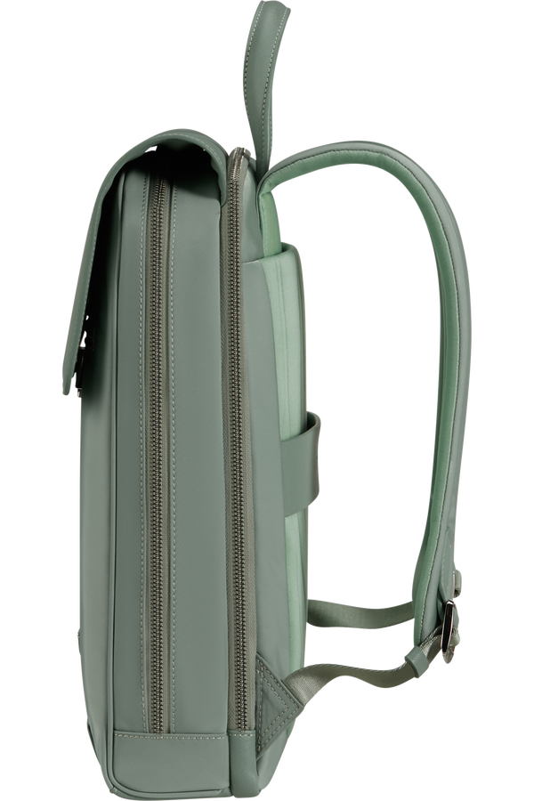 Mochila Feminina para Portátil 14.1" com Aba Verde Mineral - Zalia 3.0 | Samsonite
