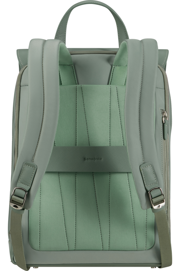 Mochila Feminina para Portátil 14.1" com Aba Verde Mineral - Zalia 3.0 | Samsonite