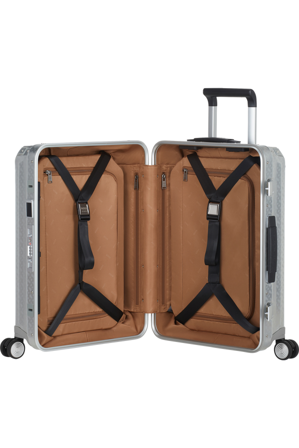 Mala de Cabine 55cm 4 Rodas Monograma Boss Cinzento - Boss | Samsonite | Samsonite