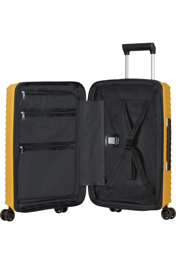 Mala de Cabine 55x35cm Expansível 4 Rodas Amarelo - Upscape | Samsonite