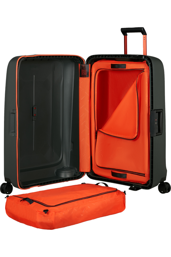 Mala de Viagem Grande 75cm 4 Rodas Verde/Laranja - Essens | Samsonite